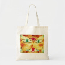 Paul Klee Cat and Bird Tote Bag
