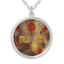 Paul Klee Red Balloon Necklace