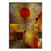 Paul Klee Red Balloon Note Card