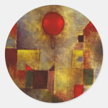 Paul Klee Red Balloon Stickers
