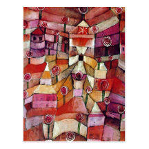 Paul Klee - Rose Garden Postcard