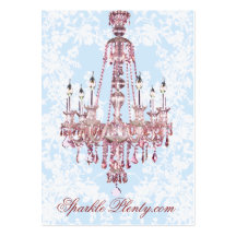 PauletteParis Pink Chandelier Chubby Business Card