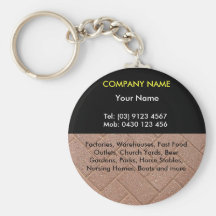 Paving Round Keychain