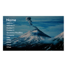 Pavlof Volcano on the Alaska Peninsula Business Card Template