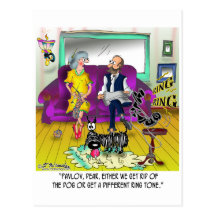 Pavlov's Ring Tone Postcard