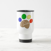 Paw Print Art Mug