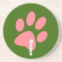 Paw Print coasters