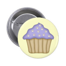 Paw Print Cupcake Pins