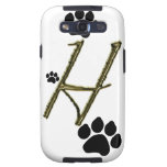 Paw Print Monogram Samsung Galaxy Case