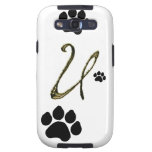 Paw Print Monogram Samsung Galaxy Case