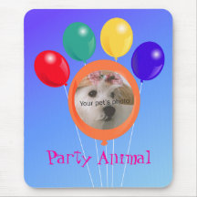 Paw-shaped balloon bouquet_Party Animal template Mouse Pad
