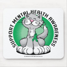 Paws for Mental Health Cat Mousepad