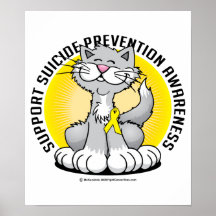 Paws for Suicide Prevention Cat Posters