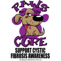 Paws for the Cure Cystic Fibrosis Acrylic Cut Out