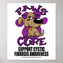 Paws for the Cure Cystic Fibrosis Print