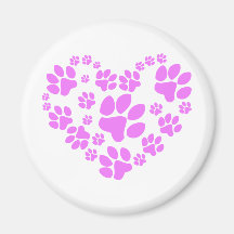 Paws Heart Magneten