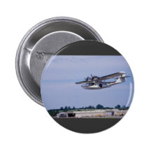 PBY, 5A Catalina, World War II reconnaissance flyi Pinback Buttons