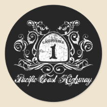 PCH Highway Sign stickers
