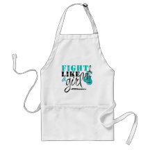 PCOS Awareness Fight Like a Girl Aprons