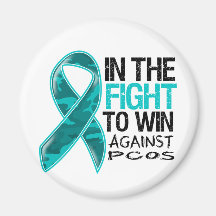 PCOS - Fight To Win Refrigerator Magnet
