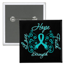 PCOS Hope Motto Butterfly Pin