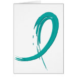 PCOS's Teal Ribbon A4 Cards
