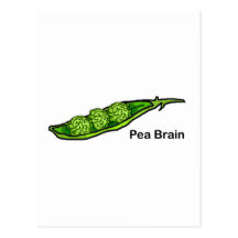 Pea Brain Post Card