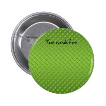 Pea green polka dots on green pinback button