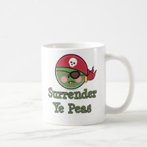 Pea Pirate Funny Cup Mug