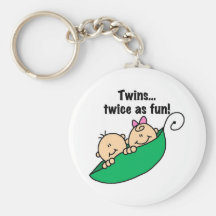 Pea Pod Twins Twice as Fun Keychains