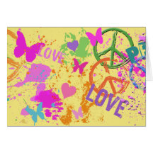PEACE AND LOVE CARD