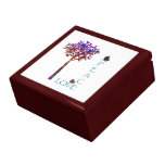 Peace and Love-Colourful Apple Tree Keepsake Boxes