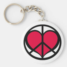 Peace And Love Keychain