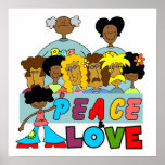 Peace and Love T-shirts and Gifts Print