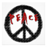 Peace Black and Red T-shirts and Gifts Personalised Announcements