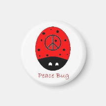 peace bug magnet