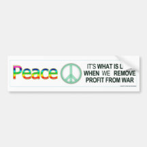 PEACE BUMPER STICKER