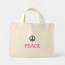 peace canvas bag