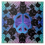 peace cats ceramic tiles