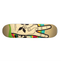 peace custom skate board