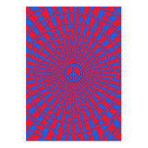 "Peace Dimension" Chubby Card Business Card Templates