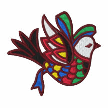 Peace Dove Holiday Embroidered Track Jacket