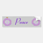 Peace Flowers Butterflies Bumper Sticker