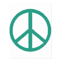 peace green postcard