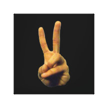 Peace Hand Canvas Print