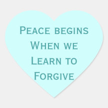 peace heart sticker