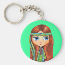 Peace Hippie Keychain