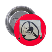 Peace in a small package pin