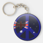 Peace in Australia Key Chain