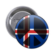 Peace in Iceland Buttons